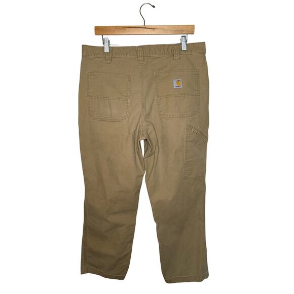 Carhartt Men's Rugged Flex Relaxed Fit Canvas Work Pants 36x30 BN2291-M Khaki - Picture 3 of 7